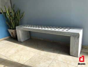 Banco Tigre de hormigón